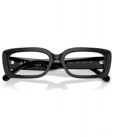 Women's Rectangle Eyeglasses VO544152-O Black $20.79 Womens