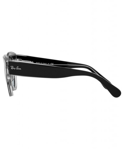 ROUNDABOUT Sunglasses RB2192 47 BLACK ON TRANSPARENT/BLUE GRADIENT GREY $49.14 Unisex