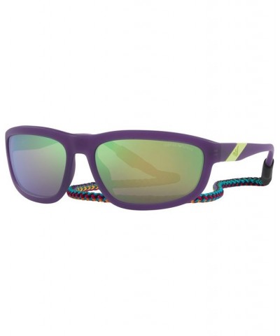 Men's Sunglasses EA4183U 64 Matte Opaline Purple $51.60 Mens