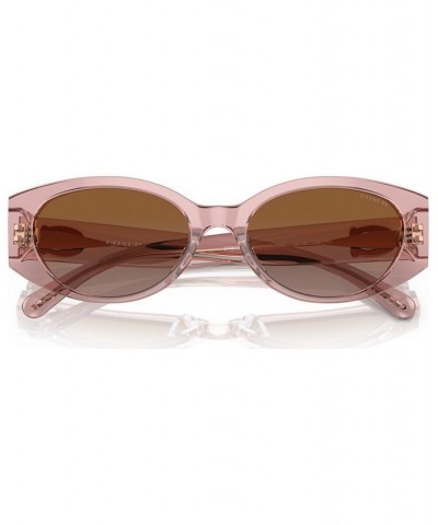 Women's Sunglasses HC8353U54-Y Transparent Pink $51.00 Womens