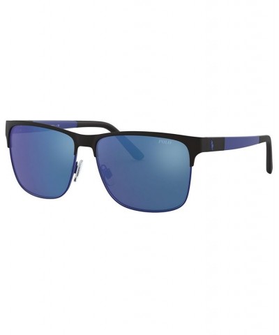 Sunglasses PH3128 57 MATTE BLACK/MATTE ROYAL BLUE/BLUE MIRROR BLUE $10.85 Unisex