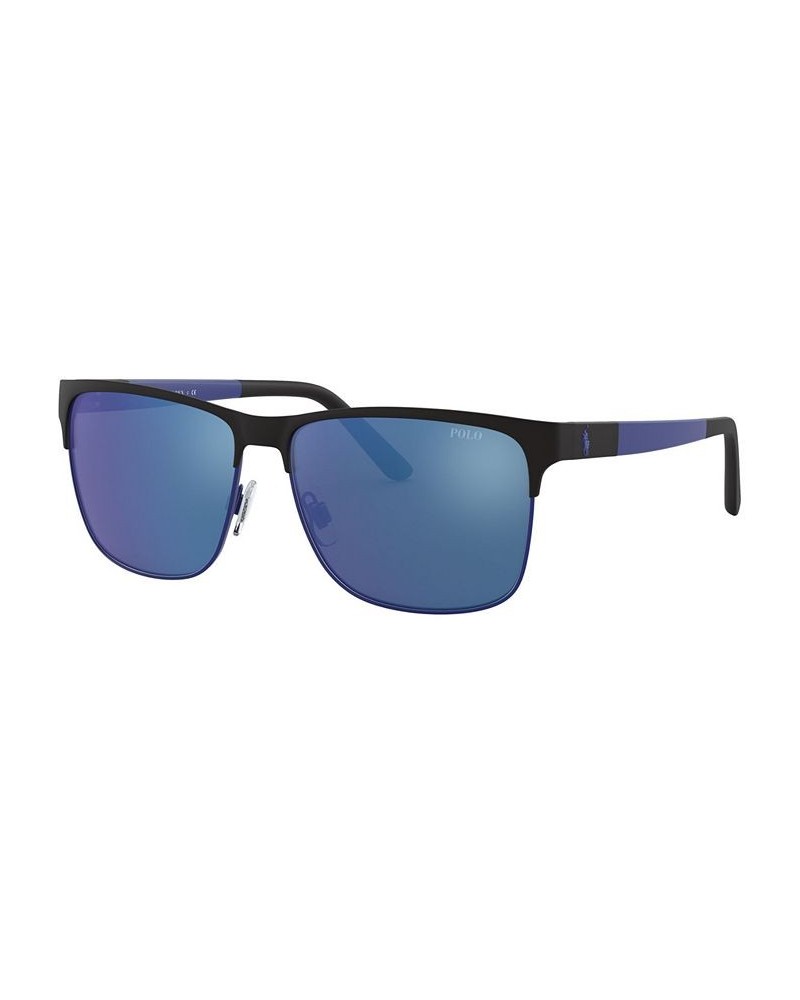 Sunglasses PH3128 57 MATTE BLACK/MATTE ROYAL BLUE/BLUE MIRROR BLUE $10.85 Unisex