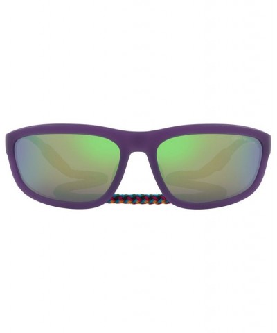 Men's Sunglasses EA4183U 64 Matte Opaline Purple $51.60 Mens