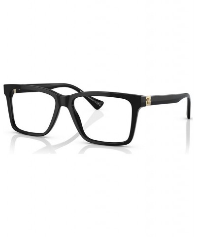 Men's Rectangle Eyeglasses VE332856-O Black $48.64 Mens