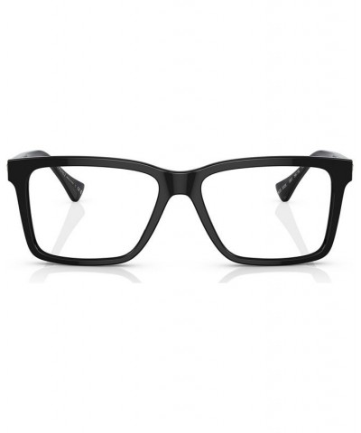 Men's Rectangle Eyeglasses VE332856-O Black $48.64 Mens