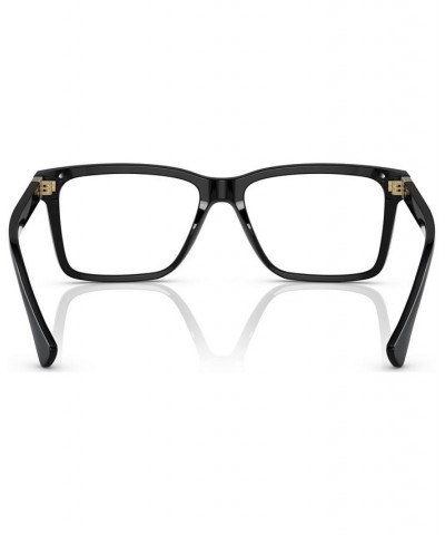 Men's Rectangle Eyeglasses VE332856-O Black $48.64 Mens