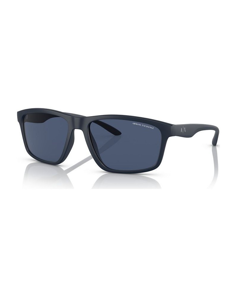 Men's Sunglasses AX4122S59-X Matte Blue $15.12 Mens