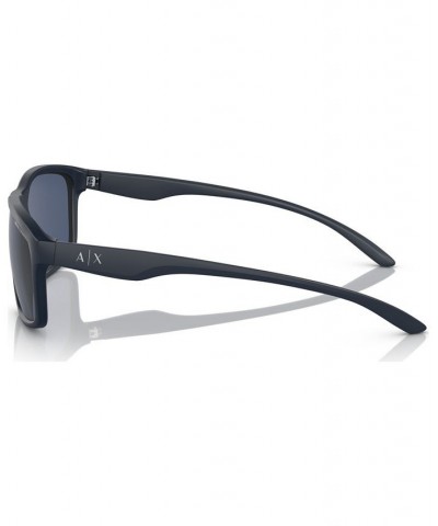 Men's Sunglasses AX4122S59-X Matte Blue $15.12 Mens