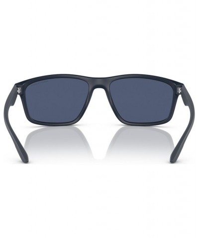 Men's Sunglasses AX4122S59-X Matte Blue $15.12 Mens