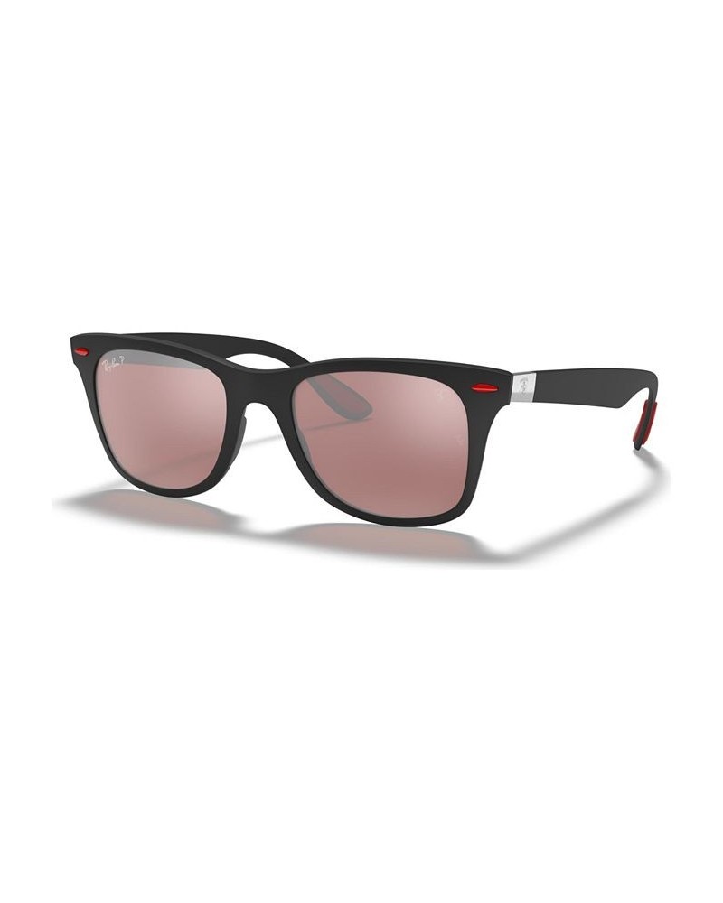 Scuderia Ferrari Collection 52 Men's Polarized Low Bridge Fit Sunglasses Matte Black $85.86 Mens