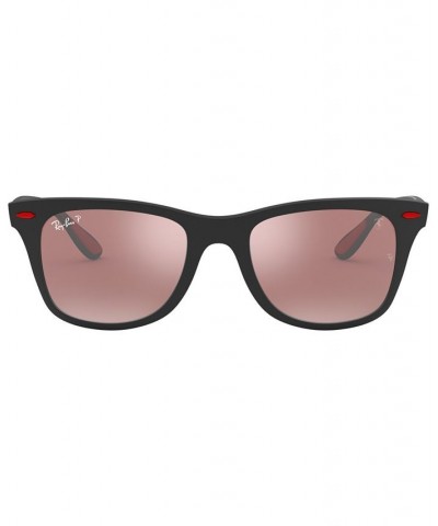 Scuderia Ferrari Collection 52 Men's Polarized Low Bridge Fit Sunglasses Matte Black $85.86 Mens