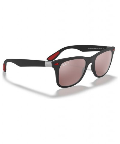 Scuderia Ferrari Collection 52 Men's Polarized Low Bridge Fit Sunglasses Matte Black $85.86 Mens