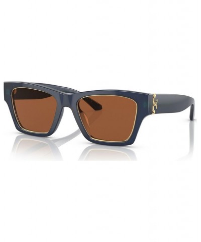 Women's Sunglasses TY7186U53-X Transparent Navy $22.56 Womens