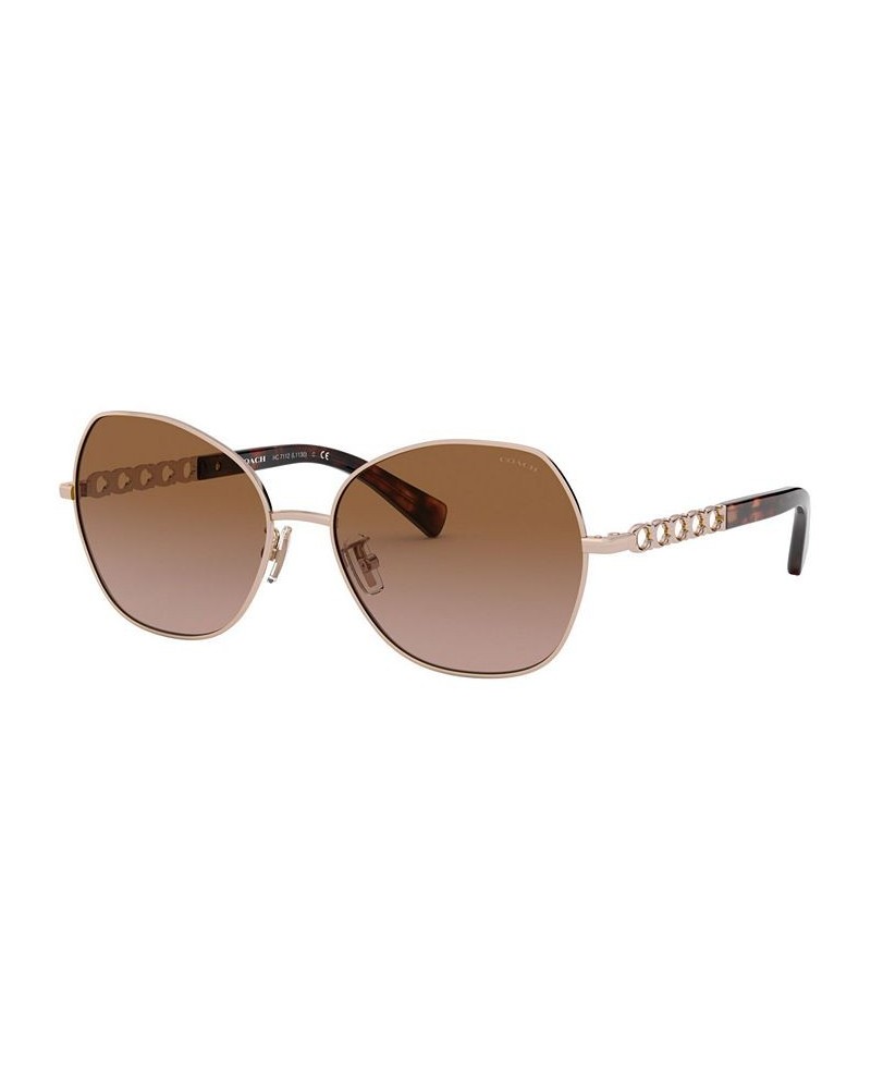 Sunglasses 0HC7112 SHINY ROSE GOLD/BROWN ROSE GRADIENT $13.13 Unisex