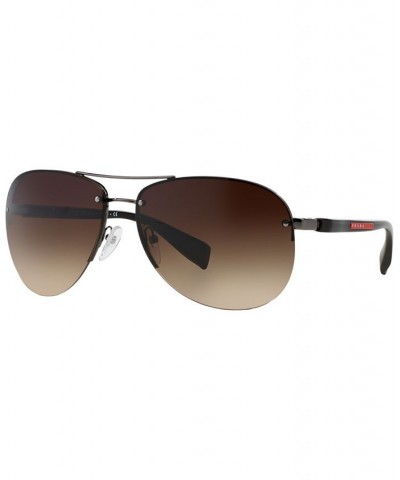 Men's Sunglasses PS 56MS 62 Gunmetal Grey/Brown $33.77 Mens