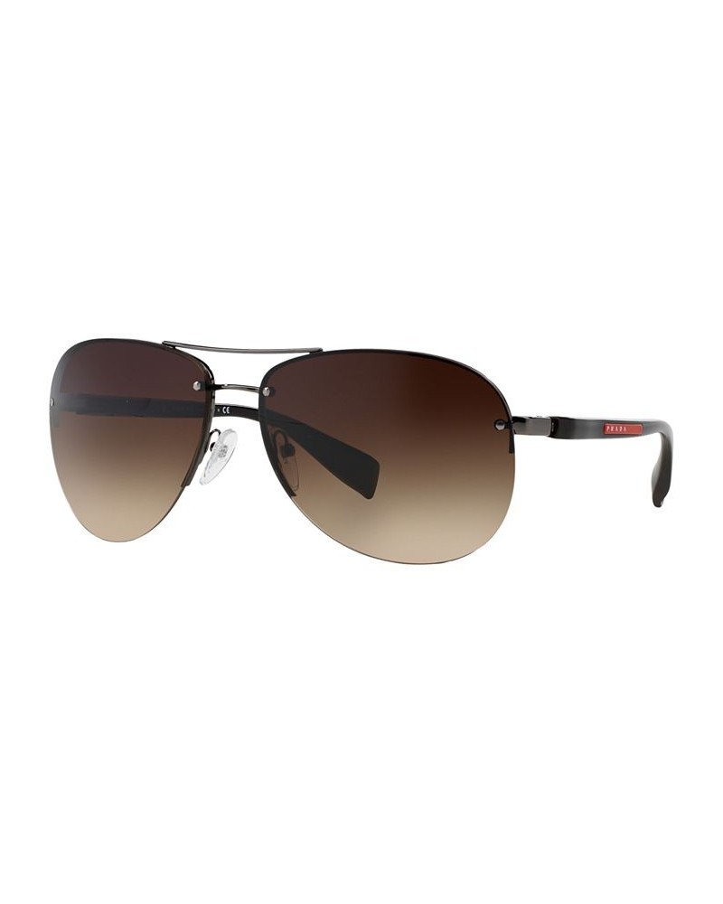 Men's Sunglasses PS 56MS 62 Gunmetal Grey/Brown $33.77 Mens