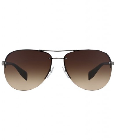 Men's Sunglasses PS 56MS 62 Gunmetal Grey/Brown $33.77 Mens