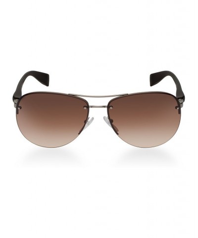 Men's Sunglasses PS 56MS 62 Gunmetal Grey/Brown $33.77 Mens