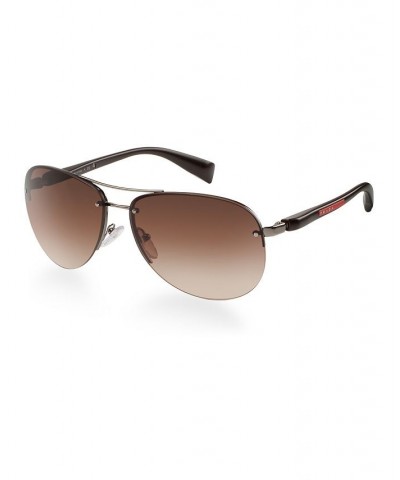 Men's Sunglasses PS 56MS 62 Gunmetal Grey/Brown $33.77 Mens