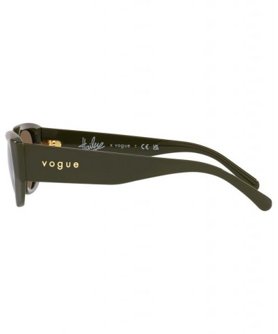 Hailey Bieber x Vogue Eyewear Women's Sunglasses VO5438S 52 Hunter Green $12.87 Womens