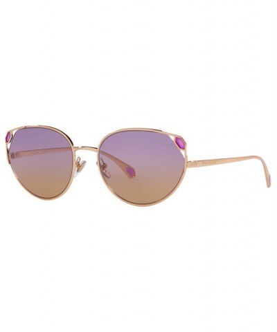 Women's Sunglasses BV6177 56 Pink Gold-Tone $156.26 Womens
