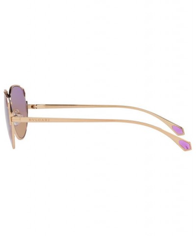 Women's Sunglasses BV6177 56 Pink Gold-Tone $156.26 Womens