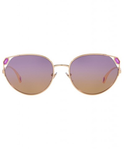 Women's Sunglasses BV6177 56 Pink Gold-Tone $156.26 Womens