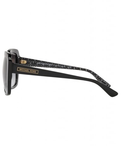 Women's Manhasset Sunglasses MK2140 55 BLACK/GREY GRADIENT $38.16 Womens
