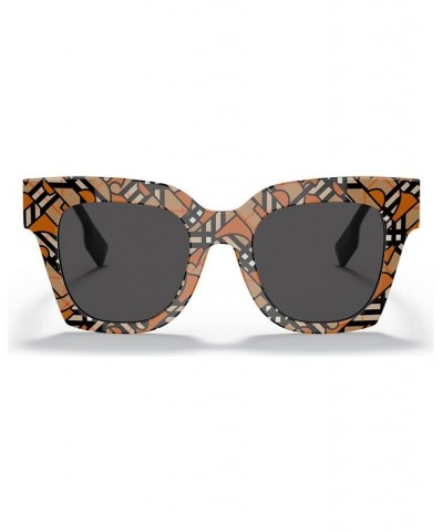 Women's 49 Sunglasses BE4382U49-X Top Orange/Black $78.68 Womens