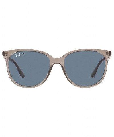 Women's Polarized Sunglasses RB4378 54 Transparent Gray $19.25 Womens