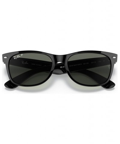 Unisex Polarized Low Bridge Fit Sunglasses RB2132F NEW WAYFARER CLASSIC 55 Black $28.14 Unisex