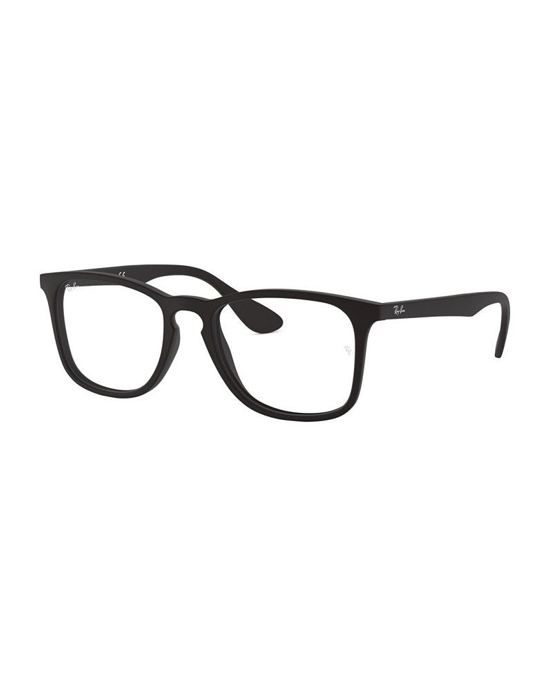 RX7074 Unisex Square Eyeglasses Rubber Bla $16.94 Unisex