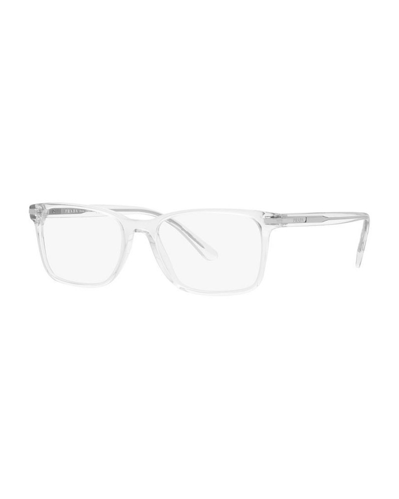 PR14WV Men's Rectangle Eyeglasses Blue Crystal $32.23 Mens