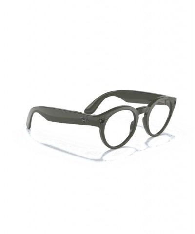 Stories Round Smart Glasses Shiny Olive $94.75 Unisex