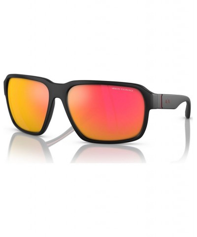 Men's Sunglasses AX4131SU Matte Black $22.96 Mens