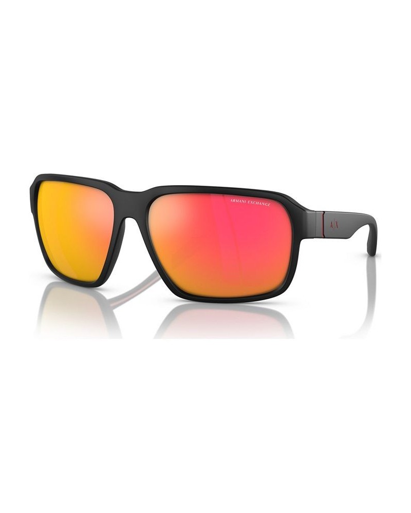 Men's Sunglasses AX4131SU Matte Black $22.96 Mens