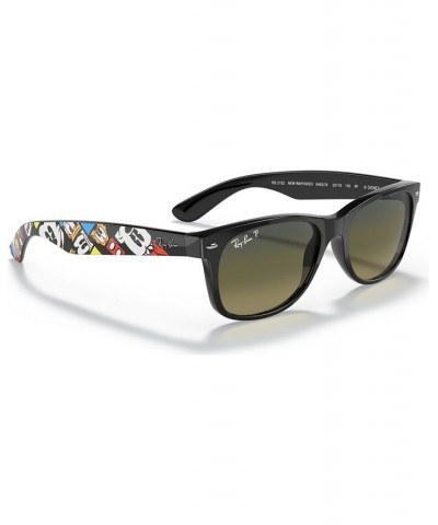 Disney Unisex Polarized Sunglasses RB2132 NEW WAYFARER BLACK $40.80 Unisex