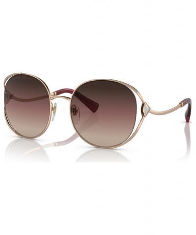 Women's Sunglasses BV6181B57-Y Pink Gold Tone $111.51 Womens