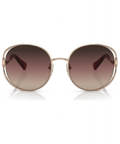 Women's Sunglasses BV6181B57-Y Pink Gold Tone $111.51 Womens