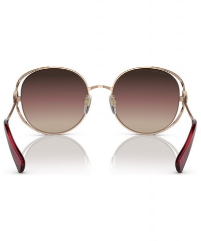 Women's Sunglasses BV6181B57-Y Pink Gold Tone $111.51 Womens