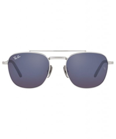 Unisex Sunglasses Frank II Titanium 51 Silver-Tone $93.28 Unisex