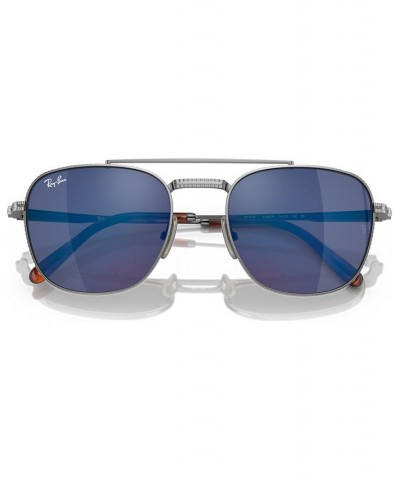 Unisex Sunglasses Frank II Titanium 51 Silver-Tone $93.28 Unisex