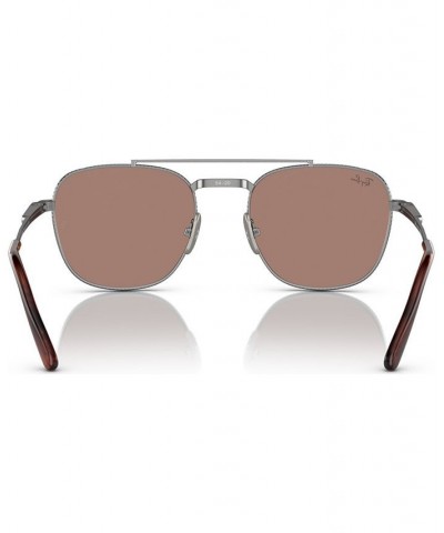 Unisex Sunglasses Frank II Titanium 51 Silver-Tone $93.28 Unisex