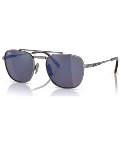 Unisex Sunglasses Frank II Titanium 51 Silver-Tone $93.28 Unisex