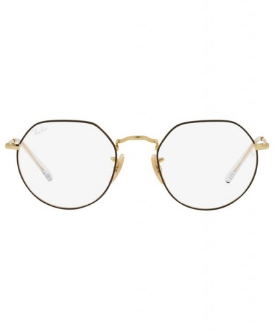 RB6465 Jack Unisex Irregular Eyeglasses Silver-Tone $28.64 Unisex