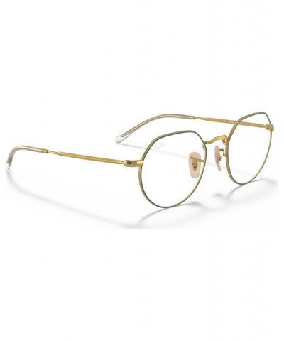 RB6465 Jack Unisex Irregular Eyeglasses Silver-Tone $28.64 Unisex