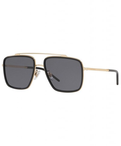 Polarized Sunglasses DG2220 57 GOLD/BLACK/POLAR GREY $106.65 Unisex