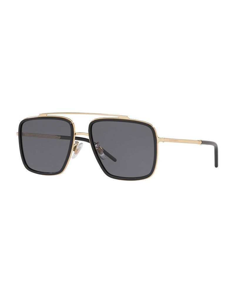 Polarized Sunglasses DG2220 57 GOLD/BLACK/POLAR GREY $106.65 Unisex