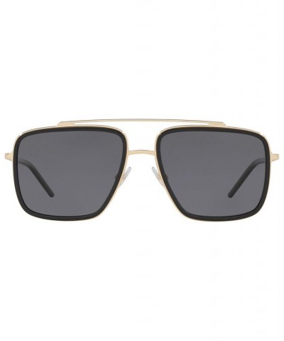 Polarized Sunglasses DG2220 57 GOLD/BLACK/POLAR GREY $106.65 Unisex