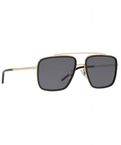 Polarized Sunglasses DG2220 57 GOLD/BLACK/POLAR GREY $106.65 Unisex